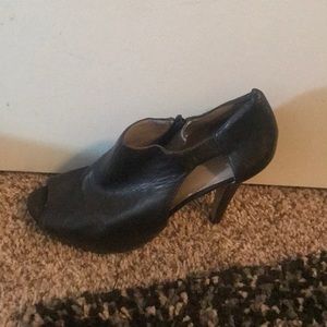 Gently worn peep toe bootie